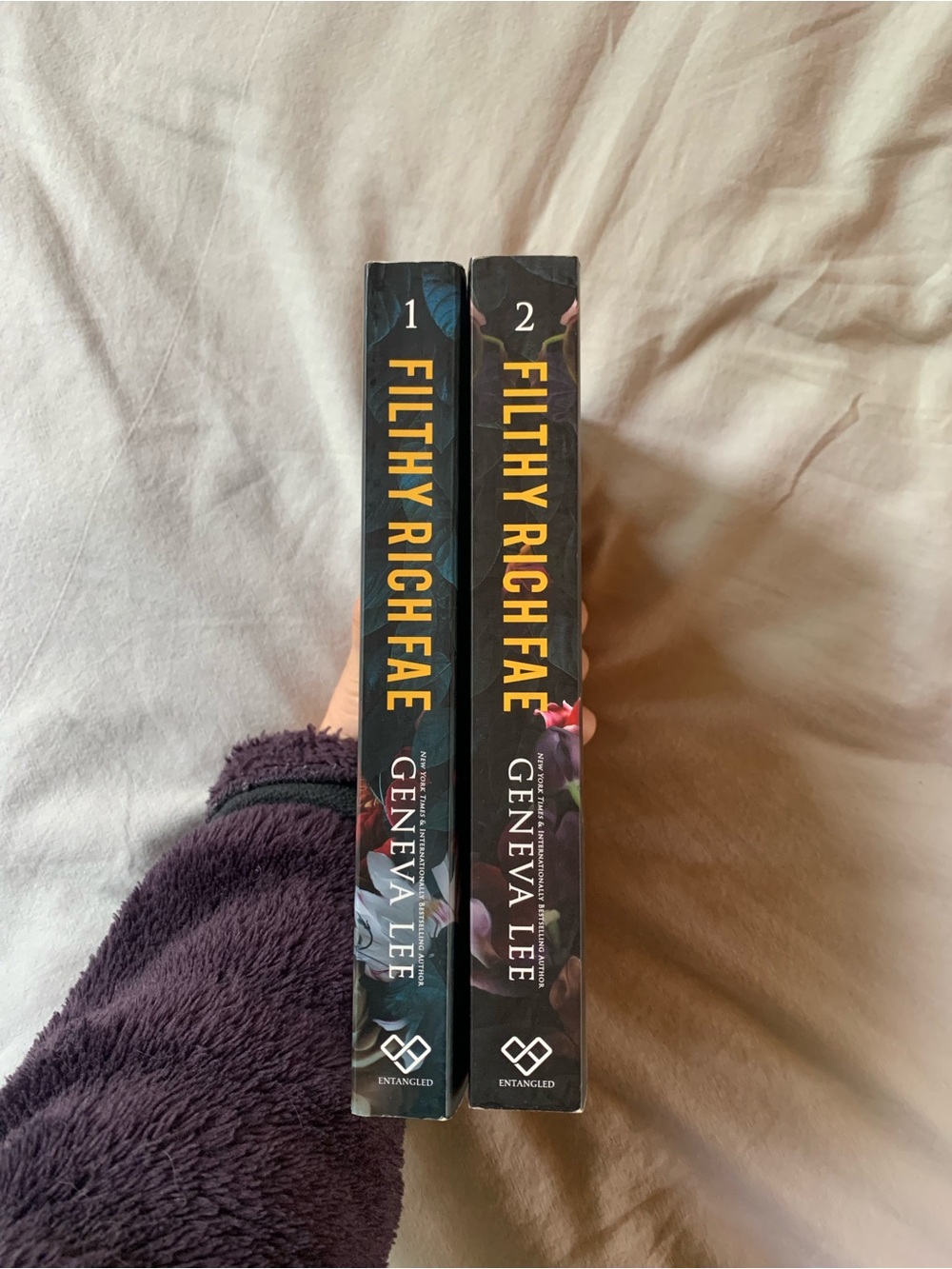 Filthy Rich Fae by Geneva Lee - Book 1 and 2 in paperback and sprayed edges
